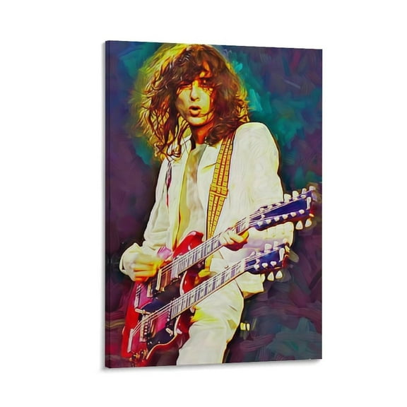 Jimmy Page  Canvas Poster Mural Decor Printing Picture Painting Living Room Hallway Decor