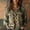 Camouflage, variant on Womens Tops Casual Print Long Sleeve Cotton Button Blouse Spring Summer Shirts for Women Bronze L