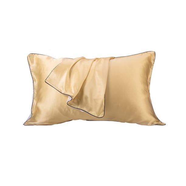 Funda de almohada multicolor de poliéster, funda de almohada de repuesto para cama, accesorios para ropa de cama, champán Scienceny HA7061-01B