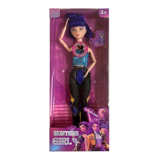 3x Sining Demon Hunters Girls Doll Toy-Rumi Mira Zoey Comforting Dolls,Birthday Christmas Gift for Kids Fans_jjin