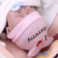 thumbnail image 4 of Tuque pour Bébé en Coton : 3 Pcs Mignonne à Rayures Élastiques, Bonnet pour Nourrisson, Tuque pour Nouveau-Né, 4 of 9