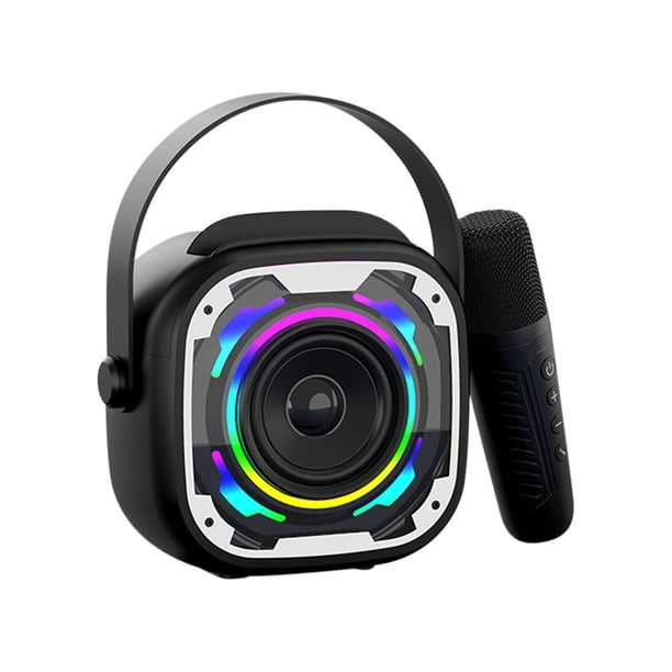 Pisexur Electrónica para Hombres Micrófono Inalámbrico Bluetooth Altavoz Integrado Canción Exterior Portátil Escritorio Pequeño Subwoofer Sonido Electrónica para Niños, Organizador de Electrónica