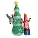 thumbnail image 2 of Decoración inflable para exteriores con enano y árbol de Navidad 1,8 m IP44 oso de fresa, 2 of 10