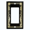 thumbnail image 5 of Metal Light Switch Plate Cover Elegant Victorian Floral Vine Frame Black FRA085, 5 of 13