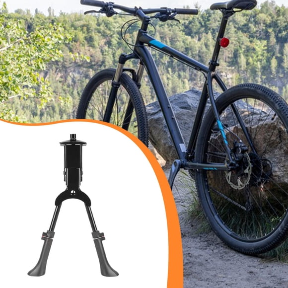 Colaxi Béquille de Vélo à Double Jambe, Repose-Pieds de Cyclisme, Support de Pied, Accessoires de Cyclisme, Orthèse Antidérapante pour Pied, Support de Jambe de Bicyclette, Support Central Ajustable