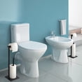 thumbnail image 6 of Freestanding Black Toilet Paper Holder Stand with Reserve Storage Holder, Set of 2, 6 of 7