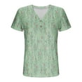 thumbnail image 7 of Women Activewear Clothes Blouses for Women Short Sleeve V Neck Tops Floral Summer Fashion Tunic Tops Buttons Loose Fit Dressy Casual Y2K Plus Size Tee Shirts Ropa Mujer Previous Orders History, 7 of 7