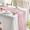 thumbnail image 1 of Mantel de mesa IVAPUPU, gasa bohemio, 10 pies, color rosa, 6 unidades, 1 of 8