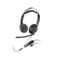 thumbnail image 1 of Plantronics Poly Blackwire 5220 Stereo USB-C Headset +3.5mm Plug +USB-C/A Adapter, 1 of 5