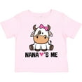 thumbnail image 3 of Inktastic Nana Loves Me Girl Cow Girls Toddler T-Shirt, 3 of 5