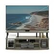 thumbnail image 4 of Furinno JAYA Large Entertainment Center Hold up to 55-IN TV, French Oak/Black, 4 of 6