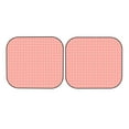 thumbnail image 7 of Daiia Houndstooth With Red And White 2PCS Car Windshield Sun Shade, Foldable Sun Shield for Car Front Window, Auto Sun Blocker Visor Protector Universal for Truck SUV Pickup-Medium, 7 of 7