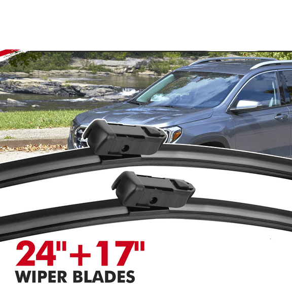 Chevrolet Equinox 2010-2017, GMC Terrain 2010-2017 Windshield Wiper Blades Top Lock 24" 17"