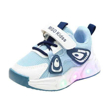 Durtebeua Toddler Girls Boys Casual Tennis Shoes Breathable Lightweight Mesh Sneakers for Child Blue 25