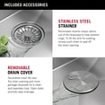 thumbnail image 6 of Delta 952138-T25S-SS Marca 25" Undermount Single Basin Stainless Steel Kitchen Sink -, 6 of 7