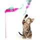 thumbnail image 5 of Uds. De plástico para mascotas, Gato, Teaser, varilla transparente, juguetes interactivos con campana de plumas, 5 of 8