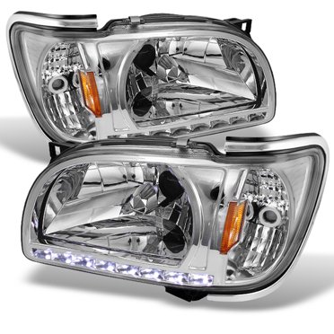 For 2012-2015 Toyota Tacoma Pair Chrome Housing Amber Corner Headlight Head Lamp