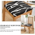 thumbnail image 3 of Chair Covers Seat Covers for Dining Room Chair Seat Covers 6PCS Removable Washable Upholstered Chair Seat Cushion Slipcovers Chair Protector with Elastic Bottom for Dining Room,Office, 3 of 6