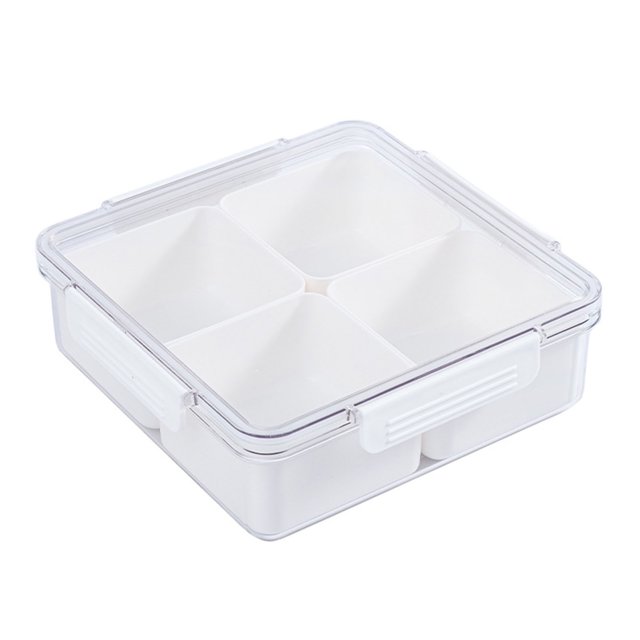 Conteneur de Stockage Alimentaire, Conteneur Transparent pour Animaux et Appâts en PP, Empilable Multifonctionnel pour la Maison