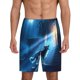 thumbnail image 1 of Balery A Wolf Barks Out A Window Pantalones cortos de pijama de punto de algodón para hombre con cinturilla y bolsillos-XX-Large, 1 of 6