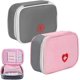 thumbnail image 1 of Portable First Aid Kit Kit, First Aid Storage Bag, for Home Office Travel Car School Outdoor Camping Pouch (Grey, Pink), 1 of 5