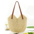 thumbnail image 2 of Straw Bags for Women - Summer Beach Woven Tote Hobo Handbag Casual Straw Shoulder Bags for Travel Vacation, 2 of 9