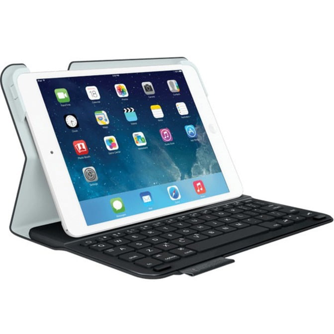 4 New Logitech Wireless Ultrathin Fold-Up Keyboard for iPad 2 Black 3 