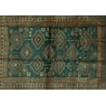 thumbnail image 1 of Ahgly Company Machine Washable Indoor Rectangle Persian Turquoise Blue Traditional Area Rugs, 7' x 10', 1 of 4