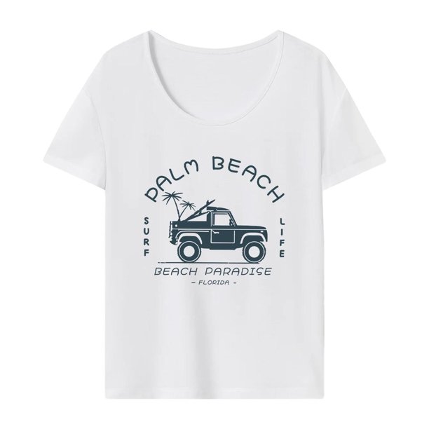 Camiseta de manga corta para mujer, ropa elegante y transpirable, Tops blancos simples de verano, camiseta básica para vacaciones, viajes a la playa S