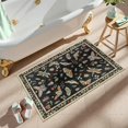 thumbnail image 4 of Moynesa 2'x3' Insect Entryway Rug, Washable Rug Kitchen Rug Non-Slip, Vintage Botanical Door Mat Indoor Entrance Stain Resistant Small Rug Low-Pile Throw Rug for Bathroom Bedroom Black, 4 of 8