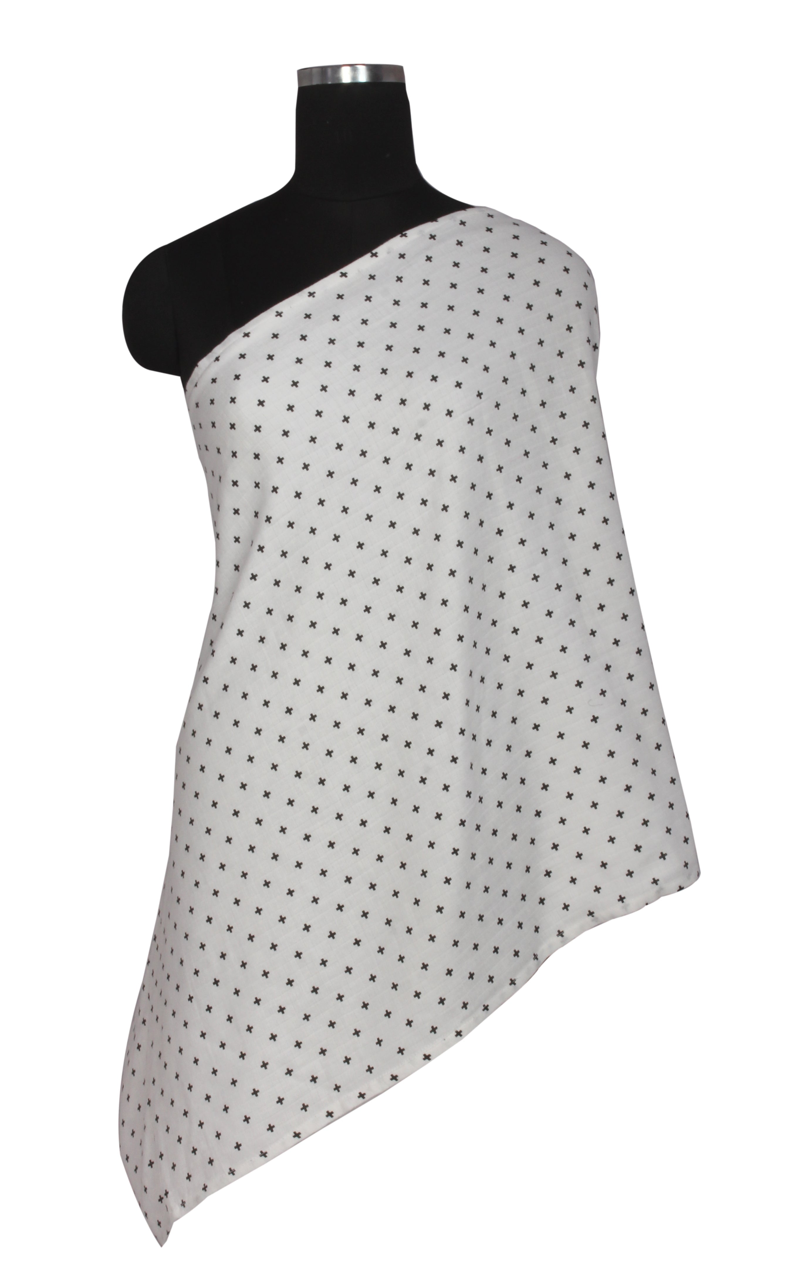 Plus Black Muslin Nursing Scarf