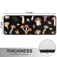 thumbnail image 5 of Kitchen Rugs Sets Of 2,Brown Mushroom Leaf Black Pattern Anti Fatigue Kitchen Mat Rugs Non Slip Washable,Decorative Kitchen Floor Mats for Kitchen,Sink,Laundry,17"x47"+17"x47", 5 of 5