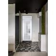thumbnail image 3 of Front Exterior Prehung Metal-Plastic Door Frosted Glass / Manux 8312 White Silk / Top Window / Office Commercial and Residential Doors Entrance Patio Garage 36" x 94" Right-hand Inswing, 3 of 5