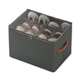thumbnail image 1 of Foldable dustproof shoe box with cover, multifunctional box storage, 1 of 8