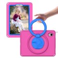 thumbnail image 6 of ELEHOLD Rugged Case for iPad 10th Gen 10.9" (2022) with 360° Rotatable Folding Handle Grip Kickstand Function Shockproof Washable Protective Case,Rose, 6 of 6