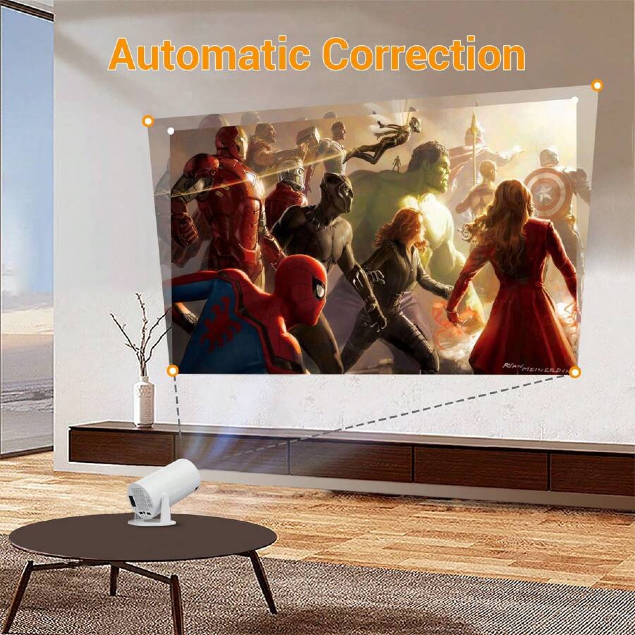 4K Projector 5G Smart HD LED with WiFi Bluetooth USB Android Office Home Theater Cinema Projector