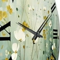 thumbnail image 3 of Designart "violet Tranquil Oasis" Abstract Botanicals Oversized Wall Clock, 3 of 5