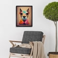 thumbnail image 2 of Geometric Dog Pastel Modern Superflat Art Print Framed Poster Wall Decor 12x16 inch, 2 of 5