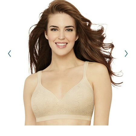 

Bali Comfort Revolution Jacquard T-Shirt Bra NUDE FLORAL L NEW DF3643