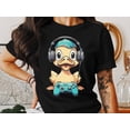 thumbnail image 2 of Video Game Player Gamer Cute Duck Gaming Gift for Men Women T-Shirt Video Game Gamer Birthday Holiday Presents Gifts Tshirt, 2 of 10