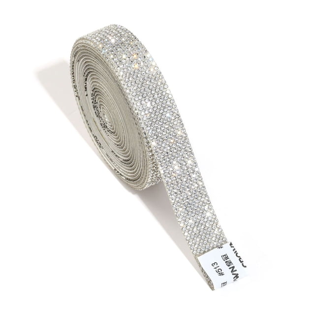 Tira de taladro de diamantes de imitación con pegamento termofusible 513, taladro decorativo con flash para teléfono móvil, pasta de taladro decorativa para coche