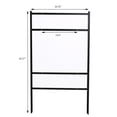 thumbnail image 3 of M&T Displays H Frame Real Estate Yard Sign Post Dual Rider, 24x18 Inch 42" Tall Black Metal 3/4" Angle Frame Construction Pointed Legs (3 Pack), 3 of 7