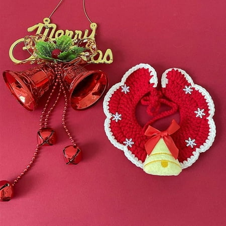 UPC: 0650966281434 | Pet Santa Knitted Neck Cat Dog Christmas Woolen Collar Scarf Ornament