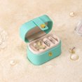 thumbnail image 6 of Casegrace Mini Travel Jewelry Box Proposal Ring Case Women Girls Earrings Holder Organizer PU Leather Portable Ring Box Jewelry Storage Boxes, 6 of 7