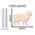 thumbnail image 2 of Unfinished Wood Sheep Shape - Farm Animal - Craft - up to 46" DIY 18" / 1/4", 2 of 3