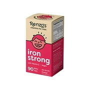 Renzo's Iron Strong, Dissolvable Vegan Vitamins for Kids, Zero Sugar, Oh-Oh-Oh Orange Flavor, 90 Melty Tabs