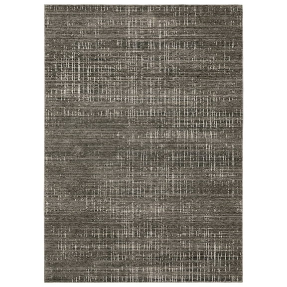 Oriental Weavers Nebulous Area Rug - 751D9 - 7'10" x 10'10" - in Charcoal/ Gray - Modern Style, Stain Resistant, Family and Pet Friendly , Dining, Living Room Rug