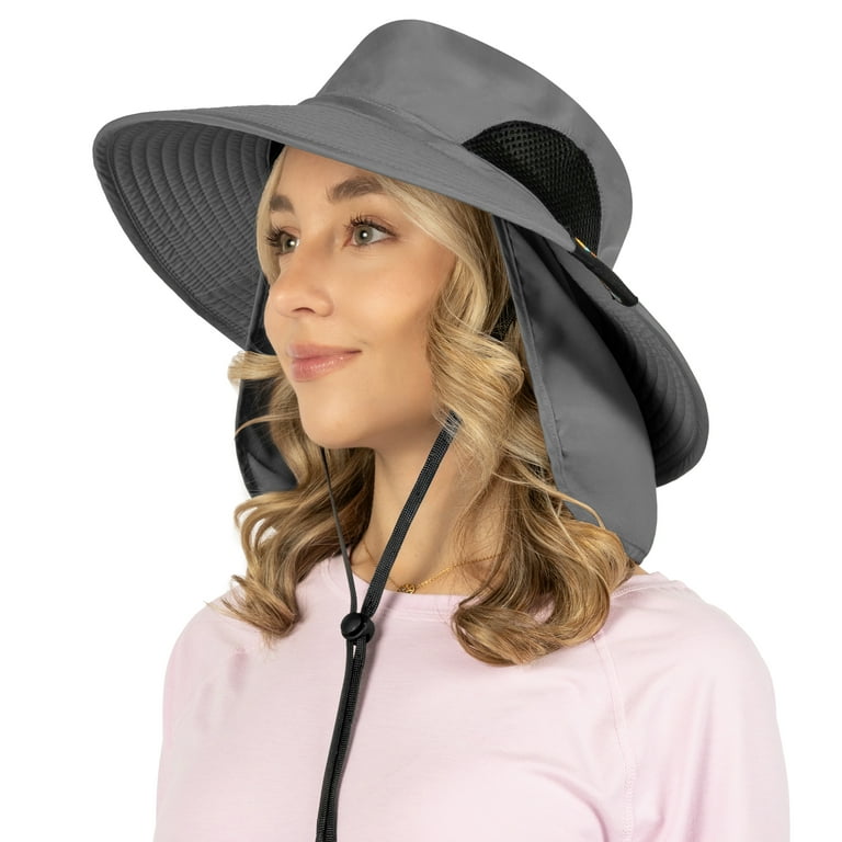 Sun Cube Fishing Hat, Hiking Hat with Neck Flap, Wide Brim  display picture 1