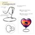thumbnail image 4 of MUKTIVE Elephant Cremation Urns for Human Ashes Adult Female - Large Heart Funeral Urns for Adult Male - Red Decorative Burial Urn - Memorial Urn for Ashes for Women - 8 Inch, 4 of 7