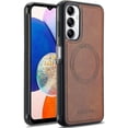 thumbnail image 1 of LC.IMEEKE For Samsung Galaxy A54 5G Magnetic Case Compatible with MagSafe Leather TPU Back Cover - G, 1 of 5